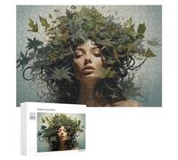 Puzzles pour Adultes300 PCS Nature's Crown Aesthetic Artwork Puzzle Décoratif Mural - Niveau Difficile - Idéal comme Cadeau pour Toute La Famille 300 PCS