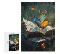 Puzzles pour Adultes300 PCS Nature's Whisper Butterfly Book Puzzles pour Adolescents pour S'amuser en Famille Difficile Et Stimulant Un pour Les Jeux 300 PCS
