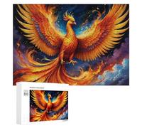 Puzzles pour Adultes300 PCS Phoenix Rising Fantasy Artwork -2 Puzzle Décoratif Mural - Niveau Difficile - Idéal comme Cadeau pour Toute La Famille 300 PCS