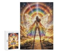 Puzzles pour Adultes300 PCS Radiant Rainbow Goddess Puzzles pour Adultes Jeux Relaxants Course De Vitesse Manuelle Activités Amusantes À La Maison 300 PCS