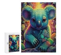 Puzzles pour Adultes300 PCS Rainbow Koala in Enchanted Forest Puzzle pour Adultes, Jouet, Décoration Murale, Passe-Temps, Cadeaux Uniques d'anniversaire Et De Noël 300 PCS
