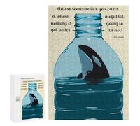 Puzzles pour Adultes300 PCS Save The Ocean Puzzle pour Adultes : Un Jeu Manuel Amusant Et Anti-Stress, Idéal pour Se Détendre 300 PCS