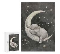 Puzzles pour Adultes300 PCS Sleeping Baby Elephant Puzzles pour Adultes - Décoration Murale - Défi Difficile - Cadeaux Uniques d'anniversaire Et De Noël 300 PCS