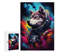 Puzzles pour Adultes300 PCS Space Wolf Adventure -2 Puzzles pour Adultes : des Activités Amusantes en Famille, des Cadeaux pour Les Amis Et La Famille 300 PCS