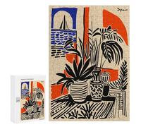 Puzzles pour Adultes300 PCS Spain Still Life with Sailboat Puzzles pour Adolescents Jeux Relaxants pour S'amuser en Famille Activités Amusantes À La Maison 300 PCS