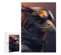 Puzzles pour Adultes300 PCS Steampunk Eagle Portrait-1 Puzzles pour Adultes - Décoration Murale - Défi Difficile - Cadeaux Uniques d'anniversaire Et De Noël 300 PCS