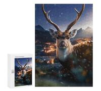 Puzzles pour Adultes300 PCS The Beautiful Deer Puzzles pour Adultes - Décoration Murale - Défi Difficile - Cadeaux Uniques d'anniversaire Et De Noël 300 PCS