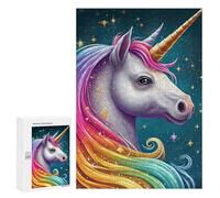 Puzzles pour Adultes300 PCS Unicorn Sweet Puzzles pour Adultes - Décoration Murale - Défi Difficile - Cadeaux Uniques d'anniversaire Et De Noël 300 PCS