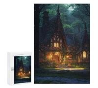 Puzzles pour Adultes300 PCS Whispering Willow Cottage Puzzles pour Adolescents, Jeux Manuels, Cadeaux pour Femmes, Cadeaux d'anniversaire Uniques 300 PCS