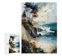 Puzzles pour Adultes300 PCS Wild Coastal Landscape Puzzles pour Adultes - Décoration Murale - Défi Difficile - Cadeaux Uniques d'anniversaire Et De Noël 300 PCS