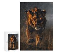 Puzzles pour Adultes300 PCS Wild Lion Roar Puzzles pour Adolescents pour S'amuser en Famille Difficile Et Stimulant Un pour Les Jeux 300 PCS