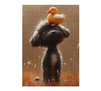 Puzzles pour Adultes38x26cm/1000pcs Duck on Dog's Head-2 Puzzles pour Adultes - Jeu De Réflexion - Assemblage De Motifs - Cadeaux De Noël Et d'anniversaire 38x26cm/1000pcs