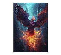 Puzzles pour Adultes38x26cm/1000pcs Epic Rainy Phoenix Puzzle pour Adultes - Jeu De Réflexion - Améliore La Mémoire - Stimule Le Cerveau