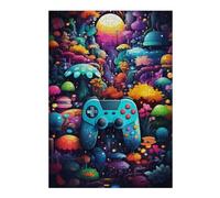 Puzzles pour Adultes38x26cm/1000pcs Fantasy Mushroom Forest with Controller Puzzles pour Adultes : des Jeux Relaxants pour Améliorer La Mémoire, Parfaits pour Un Anniversaire Ou Noël 38x26cm/1000pcs