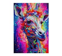 Puzzles pour Adultes38x26cm/1000pcs Giraffe Puzzles Anti-Stress pour S'amuser en Famille Et Stimuler Le Cerveau