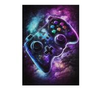Puzzles pour Adultes38x26cm/1000pcs Glowing Cosmic Game Controller-2 Puzzles Anti-Stress pour Adultes : des Jeux Amusants en Famille À Faire À La Maison 38x26cm/1000pcs