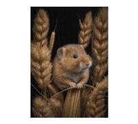 Puzzles pour Adultes38x26cm/1000pcs Mouse Portrait on Dark Puzzles Anti-Stress pour S'amuser en Famille Et Stimuler Le Cerveau