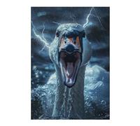 Puzzles pour Adultes38x26cm/1000pcs Swan Lightning Puzzles Anti-Stress pour S'amuser en Famille Et Stimuler Le Cerveau