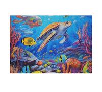 Puzzles pour Adultes38x26cm/1000pcs Underwater Paradise Sea Life Artwork Puzzle, Jouet, Décoration Murale, Défi Difficile, Idéal comme Cadeau pour Toute La Famille 38x26cm/1000pcs