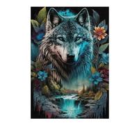 Puzzles pour Adultes38x26cm/1000pcs Wolf's Majesty Nature's Symphony Puzzles pour Adultes : des Jeux Relaxants pour Améliorer La Mémoire, Parfaits pour Un Anniversaire Ou Noël 38x26cm/1000pcs