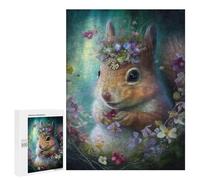 Puzzles pour Adultes500 PCS Adorable Little Squirrel Puzzle pour Adultes - Jeu De Réflexion - Assemblage De Motifs - Idée Cadeau Unique pour Un Anniversaire 500 PCS
