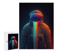 Puzzles pour Adultes500 PCS Astronaut with Rainbow Helmet -1 Puzzles pour Adolescents pour S'amuser en Famille Difficile Et Stimulant Un pour Les Jeux 500 PCS