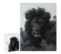 Puzzles pour Adultes500 PCS Black Lion Majesty Puzzles pour Adolescents Jeux Relaxants pour S'amuser en Famille Activités Amusantes À La Maison 500 PCS