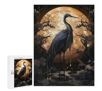 Puzzles pour Adultes500 PCS Black Stork Wild Puzzles pour Adultes - Décoration Murale - Défi Difficile - Cadeaux Uniques d'anniversaire Et De Noël 500 PCS