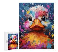 Puzzles pour Adultes500 PCS Colorful Duck Painting Puzzle Décoratif Mural - Niveau Difficile - Idéal comme Cadeau pour Toute La Famille 500 PCS