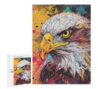 Puzzles pour Adultes500 PCS Colorful Eagle Art Print-1 Puzzles pour Adultes Cadeau d'anniversaire Difficile Et Stimulant Cadeaux d'anniversaire Uniques 500 PCS