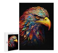 Puzzles pour Adultes500 PCS Colorful Eagle Art Print-3 Puzzles pour Adultes Cadeau d'anniversaire Difficile Et Stimulant Cadeaux d'anniversaire Uniques 500 PCS
