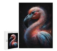 Puzzles pour Adultes500 PCS Cosmic Flamingo Artwork-1 Puzzles pour Adultes - Jeu De Réflexion, Analyse Et Logique - Cadeaux Anti-Stress 500 PCS