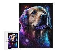 Puzzles pour Adultes500 PCS Cosmic Golden Retriever Art Print Puzzles pour Adolescents pour S'amuser en Famille Difficile Et Stimulant Un pour Les Jeux 500 PCS