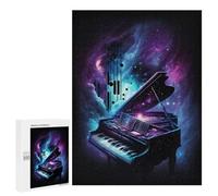 Puzzles pour Adultes500 PCS Cosmic Piano Melody Puzzles pour Adultes Jeux Relaxants Course De Vitesse Manuelle Activités Amusantes À La Maison 500 PCS