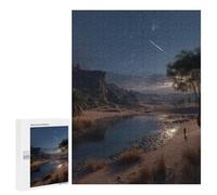 Puzzles pour Adultes500 PCS Desert Oasis Under Starry Sky-1 Puzzles pour Adultes : des Activités Amusantes en Famille À Faire À La Maison - Un Jeu Familial Stimulant 500 PCS