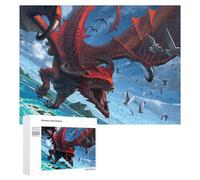 Puzzles pour Adultes500 PCS Dragon Flight Fantasy Artwork Puzzle pour Adultes, Jouet, Décoration Murale, Passe-Temps, Cadeaux Uniques d'anniversaire Et De Noël 500 PCS