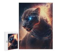 Puzzles pour Adultes500 PCS Electric Leopard Mystic Power Unleashed Puzzles pour Adultes - Décoration Murale - Défi Difficile - Cadeaux Uniques d'anniversaire Et De Noël 500 PCS