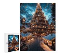 Puzzles pour Adultes500 PCS Enchanted Christmas Village Puzzles pour Adultes - Décoration Murale - Défi Difficile - Cadeaux Uniques d'anniversaire Et De Noël 500 PCS