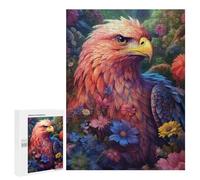 Puzzles pour Adultes500 PCS Fantasy Eagle in Flowers Puzzles pour Adultes Cadeau d'anniversaire Difficile Et Stimulant Cadeaux d'anniversaire Uniques 500 PCS