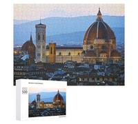 Puzzles pour Adultes500 PCS Florence Cathedral Panorama Puzzle Décoratif Mural - Niveau Difficile - Idéal comme Cadeau pour Toute La Famille 500 PCS