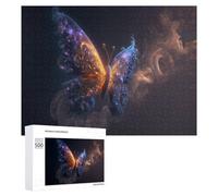 Puzzles pour Adultes500 PCS Galactic Butterfly Cosmic Artwork Puzzle pour Adultes, Jouet, Décoration Murale, Passe-Temps, Cadeaux Uniques d'anniversaire Et De Noël 500 PCS