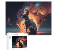 Puzzles pour Adultes500 PCS Galactic Fox Cosmic Companion -2 Puzzles pour Adultes - Décoration Murale - Loisirs À La Maison - Activités Amusantes À Faire chez Soi 500 PCS