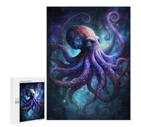 Puzzles pour Adultes500 PCS Galactic Octopus Art Print Puzzles pour Adultes - Jeu De Réflexion, Analyse Et Logique - Cadeaux Anti-Stress 500 PCS