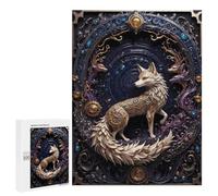 Puzzles pour Adultes500 PCS Golden Fox Steampunk Puzzles pour Adultes - Décoration Murale - Défi Difficile - Cadeaux Uniques d'anniversaire Et De Noël 500 PCS