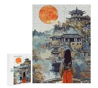 Puzzles pour Adultes500 PCS Japan Castle Art Puzzles pour Adultes - Décoration Murale - Défi Difficile - Cadeaux Uniques d'anniversaire Et De Noël 500 PCS