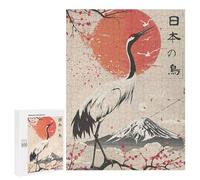 Puzzles pour Adultes500 PCS Japanese Kanji Crane Bird Puzzle, Jeu De Réflexion Et De Logique, Idéal comme Cadeau pour Toute La Famille 500 PCS