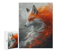 Puzzles pour Adultes500 PCS Kitsune Red Fox Puzzle pour Adultes - Jeu De Réflexion - Assemblage De Motifs - Idée Cadeau Unique pour Un Anniversaire 500 PCS