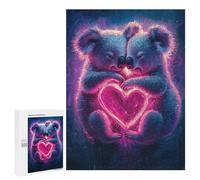 Puzzles pour Adultes500 PCS Koala Couple Love Puzzles pour Adultes - Décoration Murale - Défi Difficile - Cadeaux Uniques d'anniversaire Et De Noël 500 PCS
