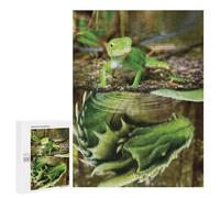 Puzzles pour Adultes500 PCS Lizard with Dragon Mindset Puzzle pour Adultes - Jeu De Réflexion - Assemblage De Motifs - Idée Cadeau Unique pour Un Anniversaire 500 PCS