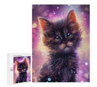 Puzzles pour Adultes500 PCS Magical Galaxy Kitten Puzzles pour Adultes Cadeau d'anniversaire Difficile Et Stimulant Cadeaux d'anniversaire Uniques 500 PCS